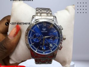 Montre NEKTOM fond bleue - trois remontoirs