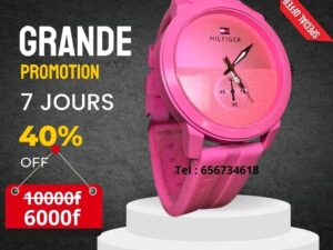 Montre EM - couleur rose