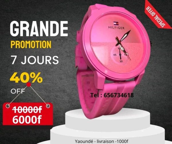 Montre EM - couleur rose