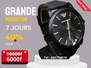Montre EM - couleur noir