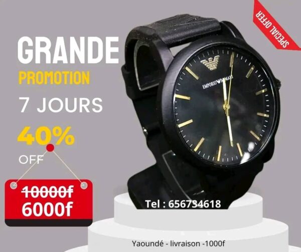 Montre EM - couleur noir