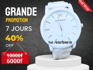 Montre EM - couleur blanche